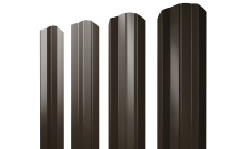 Штакетник М-образный A фигурный Grand Line 0,45 PE RR 32 темно-коричневый