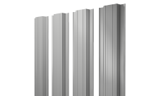 Штакетник Прямоугольный с прямым резом 0,45 Drap TX RAL 7047 телегрей 4