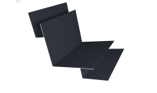 Угол внутренний сложный 90 градусов Grand Line 0,45 Drap-double TX RAL 7024 мокрый асфальт (2м)