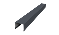 Крышка для забора жалюзи Palermo Grand Line 0,5 PurPro RAL 7024 мокрый асфальт (2м)