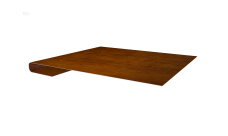 Планка завершающая 0,45 Print-Double Premium Golden Wood Intense F (2м)