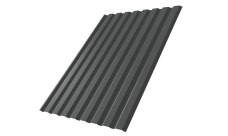 Профнастил С20A Grand Line 0,45 PE-Double RAL 7016 антрацитово-серый