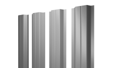 Штакетник П-образный A с прямым резом Grand Line 0,5 Satin RAL 7004 сигнальный серый