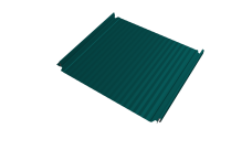 Кликфальц Double Pro Gofr Grand Line 0,45 PE с пленкой на замках RAL 5021 водная синь