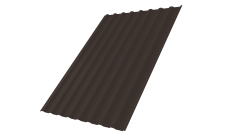 Профнастил С20B Grand Line 0,45 PE-Double RR 32 темно-коричневый