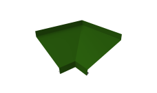 Угол отлива внутренний 150 0,45 PE с пленкой RAL 6002 лиственно-зеленый