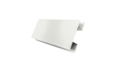 Планка H-образная Блок-Хаус новый Grand Line 0,45 ПЭ двухсторонний с пленкой RAL 9003 сигнальный белый (2м)