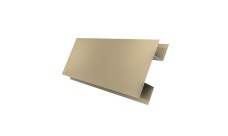 Планка H-образная стыковочная сложная 0,45 PE lite с пленкой RAL 1014 слоновая кость (2м)