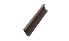 Декоративная накладка на столб универсальная 80х80 для забора жалюзи Grand Line 0,45 Print Elite White Wood TwinColor (2м)