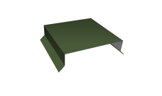 Парапетная крышка прямая 150мм 0,5 Satin Matt TX RAL 6020 хромовая зелень (2м)