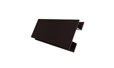 Планка H-образная Экобрус 0,45 Drap TX RAL 9005 черный (3м)