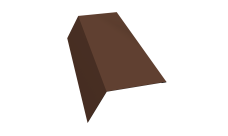 Планка карнизная 120х80 0,5 Satin с пленкой RAL 8017 шоколад (2м)