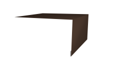 Планка околооконная простая 250х50 Grand Line 0,45 Drap ST RAL 8017 шоколад (2м)