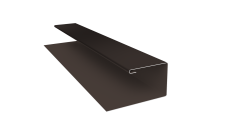 Планка П-образная Блок-Хаус new Grand Line 0,45 Drap-double TX RR 32 темно-коричневый (2м)