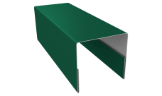 Планка П-образная заборная 20 Grand Line 0,45 Drap TR RAL 6005 зеленый мох (2м)