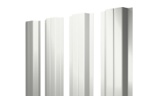 Штакетник П-образный A с прямым резом Grand Line 0,5 Satin RAL 9003 сигнальный белый