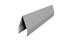 Ламель забора жалюзи Tokyo new 0,45 PE с пленкой RAL 9006 бело-алюминиевый