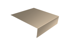 Планка лобовая/околооконная простая 190х50 Grand Line 0,5 Satin с пленкой RAL 1015 светлая слоновая кость (2м)