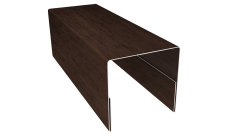 Планка П-образная заборная 20 Grand Line 0,45 Print-Double Premium Antique Wood (2,5м)