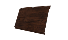 Софит металлический Вертикаль line Grand Line 0,45 Принт Элит с пленкой Бразильская вишня TwinColor