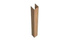 Стойка жалюзи Texas для монтажа без крепежного вкладыша 0,45 Print Elite Honey Wood TwinColor (1,8м)