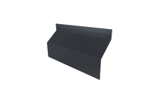 Ламель забора жалюзи Milan Slim стартовая/финишная для калиток и ворот Grand Line 0,5 Satin RAL 7024 мокрый асфальт