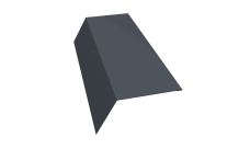 Планка карнизная 120х80 0,5 PurPro с пленкой RAL 7024 мокрый асфальт (3м)