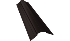 Планка конька фигурного 70х70 Grand Line 0,45 Drap RR 32 темно-коричневый (2м)