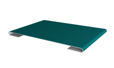 Планка стыковочная Grand Line 0,45 PE с пленкой RAL 5021 водная синь (2м)