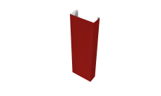 Полустолб для С21 0,5 Satin с пленкой RAL 3011 коричнево-красный (L2,5)