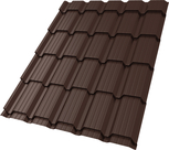 Профиль волновой "Квадро профи" ("Quadro Profi") в02 0,45 ПЭ RAL 8017 шоколад