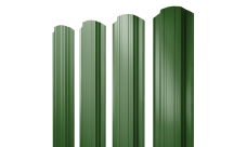 Штакетник Прямоугольный фигурный 0,45 PE RAL 6002 лиственно-зеленый