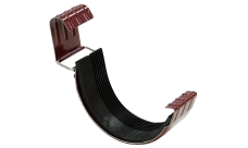 Соединитель желоба GL PU 125 мм RAL 3005 красное вино