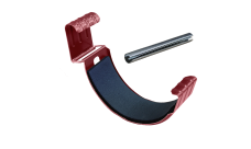 Соединитель желоба GL PU 125 мм RAL 3005 красное вино