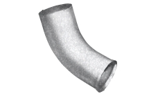 Колено стока Grand Line ZN 100мм Zn цинк