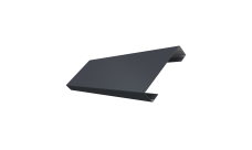 Ламель лицевая 100 забора жалюзи Texas Grand Line 0,5 PurPro RAL 7024 мокрый асфальт