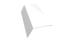 Планка карнизная 120х80 0,5 Satin с пленкой RAL 9003 сигнальный белый (2м)