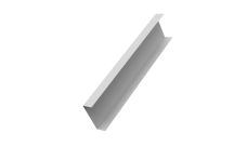 Декоративная накладка на столб универсальная 62х55 для забора жалюзи 0,45 Drap TX RAL 7047 телегрей 4 (2м)