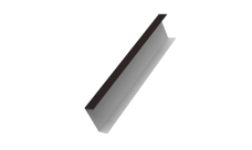 Декоративная накладка на столб универсальная 80х80 для забора жалюзи Grand Line 0,5 PurLite Matt RAL 9005 черный (3м)