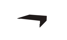 Планка мансардная 0,45 Drap ST RAL 9005 черный (2м)