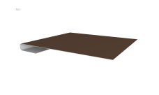 Планка завершающая 0,45 Drap TX RAL 8017 шоколад (2м)
