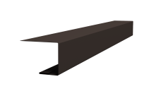 Планка завершающая для Кликфальц Pro 0,45 Drap-double TX RR 32 темно-коричневый (2м)