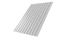 Профнастил С8A v03 0,5 Satin с пленкой RAL 9003 сигнальный белый