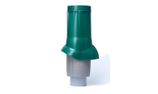 Выход вентиляционный канализации Gervent изолированный 110/160мм зеленый