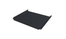 Кликфальц Pro Gofr Grand Line 0,45 Drap ST с пленкой на замках RAL 7024 мокрый асфальт