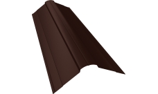 Планка конька фигурного 100х100 Grand Line 0,5 Satin Matt TX RAL 8017 шоколад (2м)