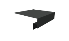 Планка околооконная сложная Блок-Хаус новый 250х50х27 Grand Line 0,45 ПЭ двухсторонний с пленкой RAL 7016 антрацитово-серый (2м)