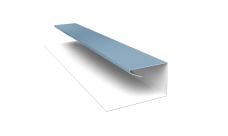 Планка П-образная завершающая сложная Корабельная Доска Grand Line 0,45 Drap ТХ RAL 5024 пастельно-синий (2м)