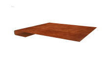 Планка завершающая Grand Line 0,45 Print Elite Rowan TwinColor (2м)