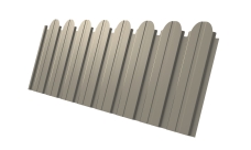 Профнастил C10B фигурный Grand Line 0,45 PE RAL 1015 светлая слоновая кость